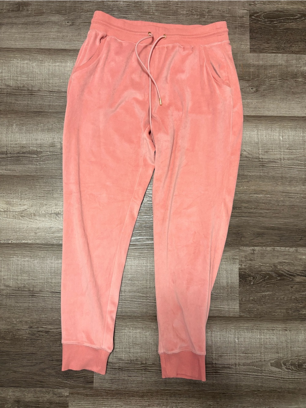 MICHAEL KORS Coral Pink Velour Joggers NWOT